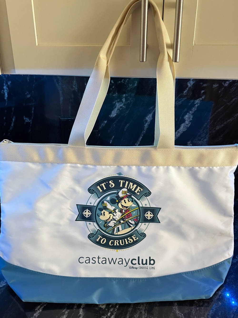 Disney Cruise Line Castaway Club Souvenir zippered tote bag